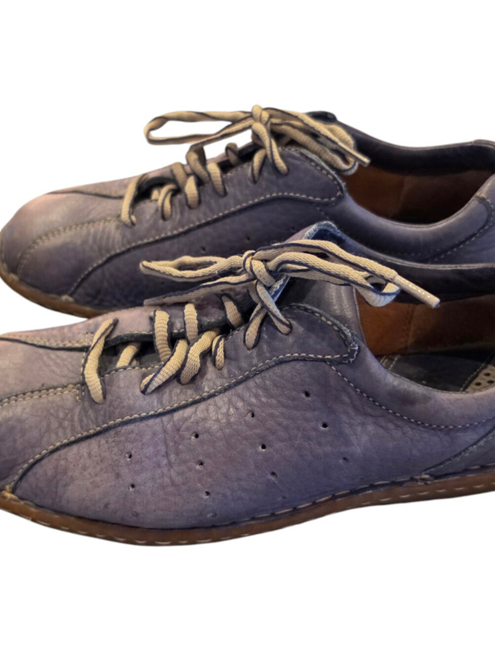 BORN Casual Walking Bowling-style Oxford Shoes Womens Sz 9 Light Purple Leather